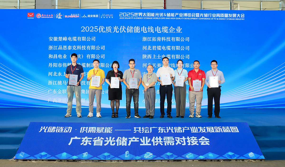 綠色驅(qū)動 智領(lǐng)未來 | 金聯(lián)宇電纜集團(tuán)榮膺“2025優(yōu)質(zhì)光伏電線電纜企業(yè)”稱號，以優(yōu)質(zhì)光伏線纜解決方案賦能綠色能源高質(zhì)量發(fā)展
